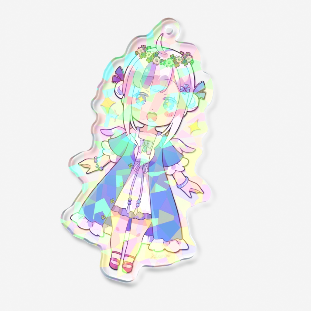 ハルめぐるキラキラホログラムアクリルキーホルダー