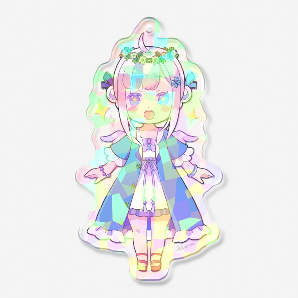 ハルめぐるキラキラホログラムアクリルキーホルダー