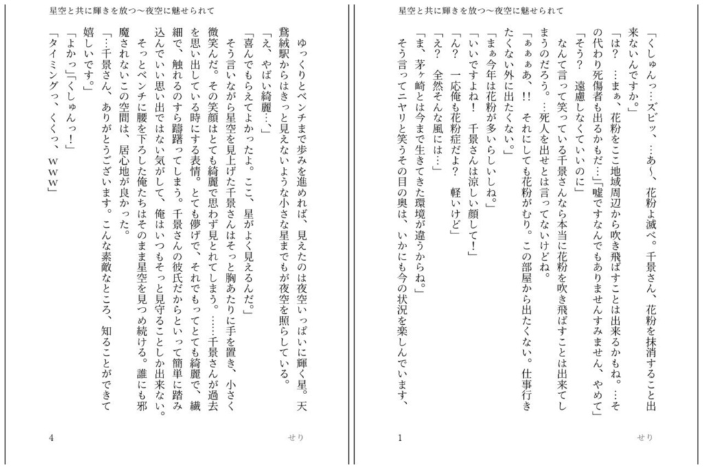 夜空に魅せられて