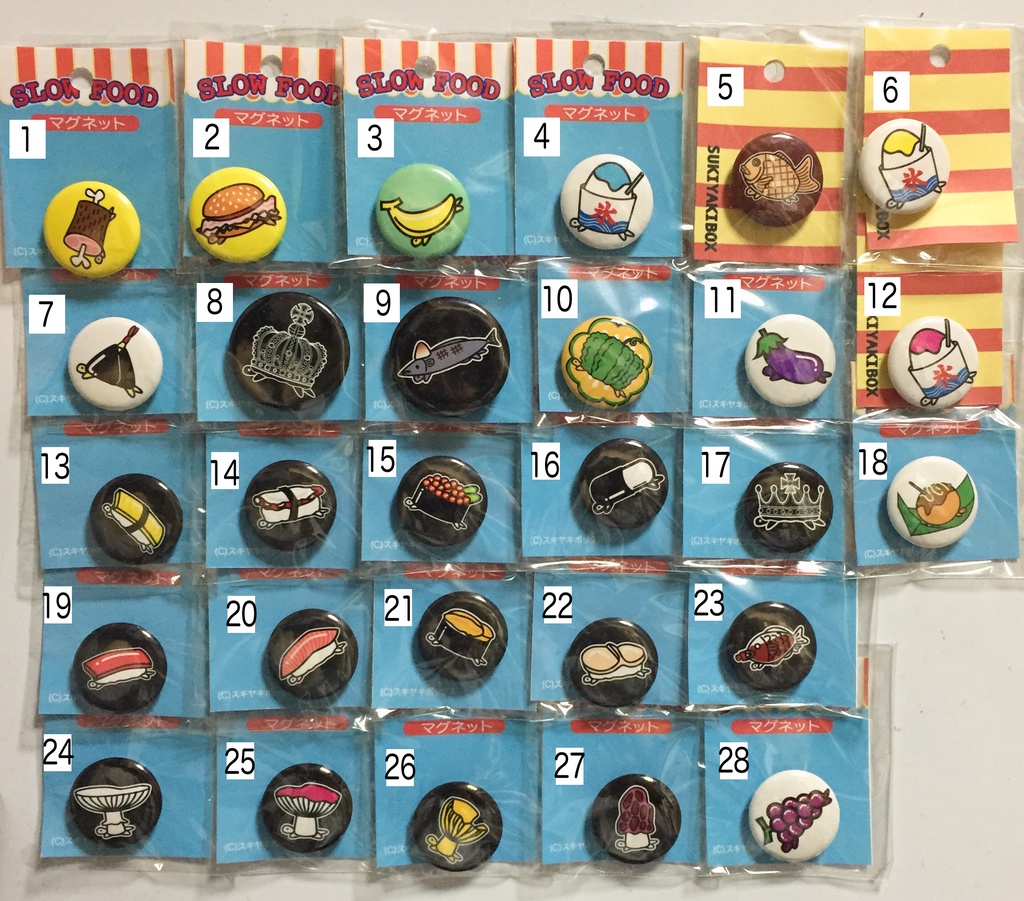 FOODカメ-マグネット【10】〜【18】