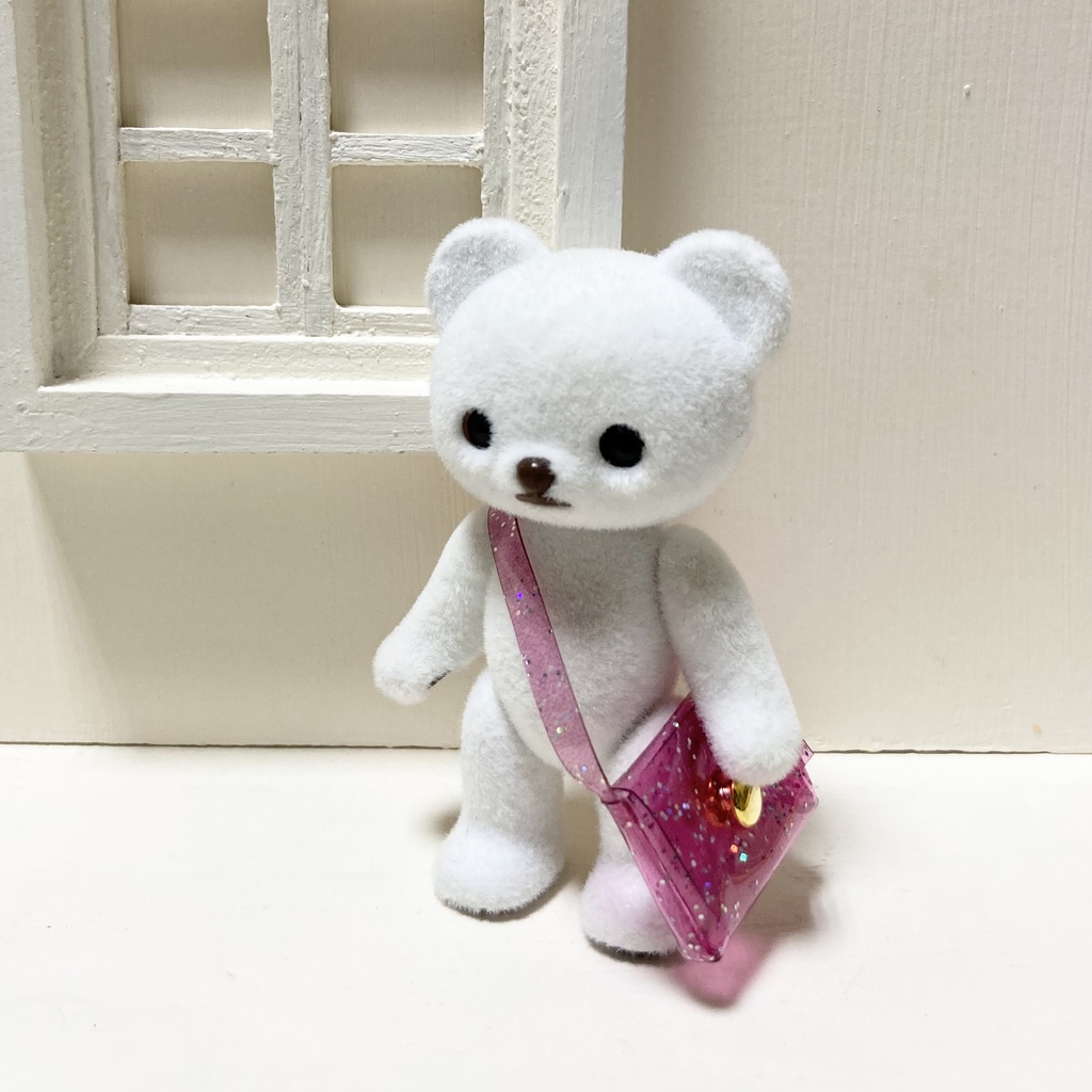 1/12・オビツ11・10cm・12cmぬいショルダーバッグVer.2(蛍光オレンジ)