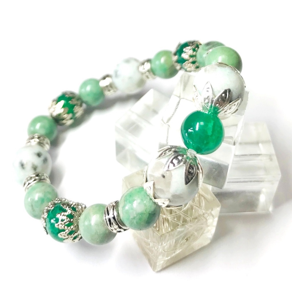 割引中!天然石ブレスレット&ストラップ(樹)「モデル:極光&流星」