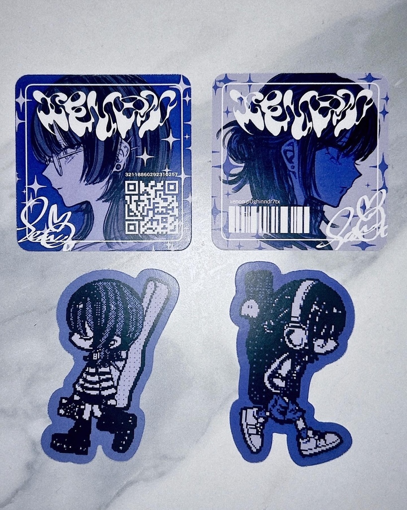 💙sticker set🤍