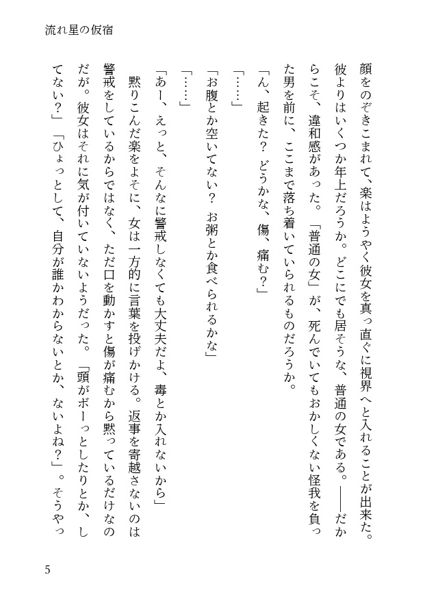 流れ星の仮宿
