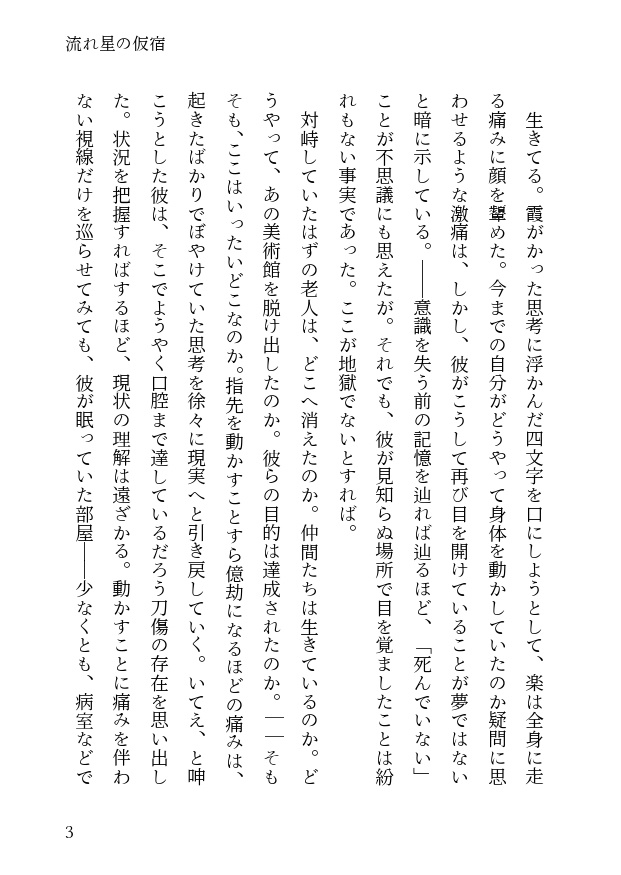 流れ星の仮宿