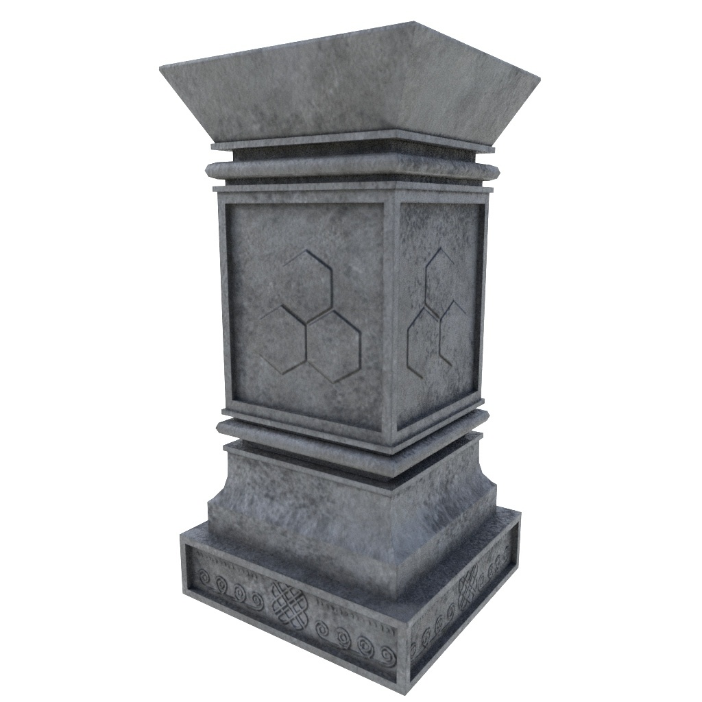 【3Dモデル】台石 -Pedestal-