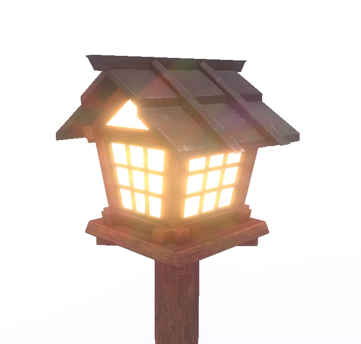 【3Dモデル】赤灯篭 -Red_Lantern_jp-