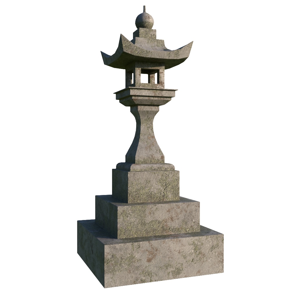 【3Dモデル】石灯篭 -Lantern_Stone- 