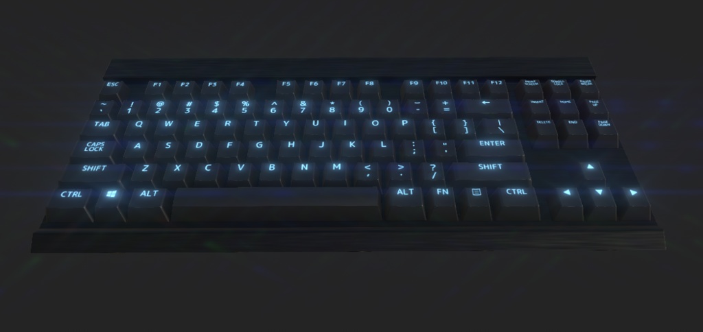 【3Dモデル】ゲーミングキーボード -Gaming_Keyboard-