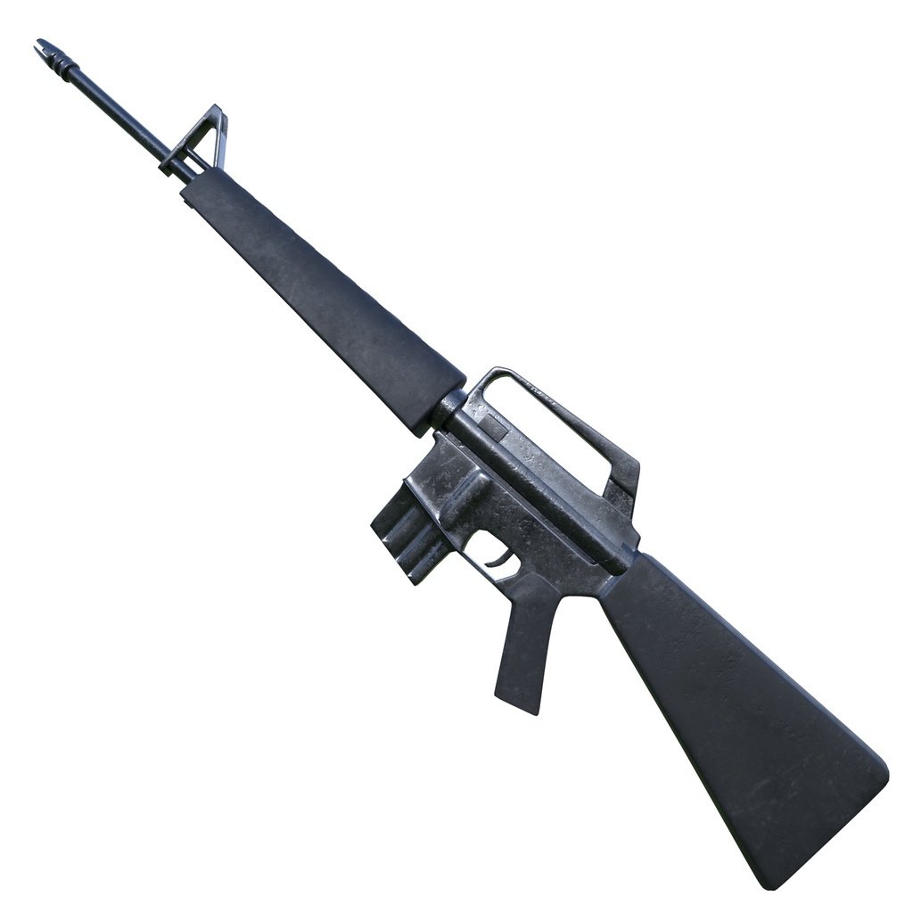 【3Dモデル】アサルトライフル -M16A1-