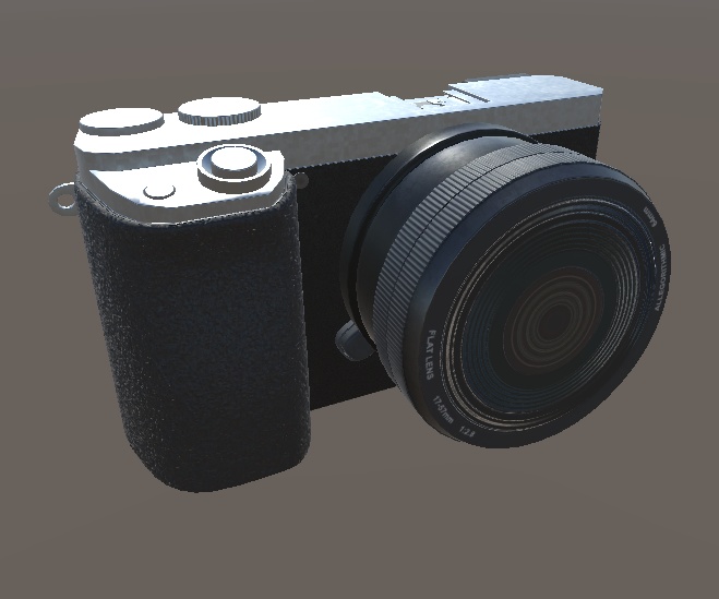 【3Dモデル】ミラーレス一眼カメラ -Camera_a-