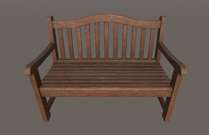 【3Dモデル】ベンチ -Bench_Wood-