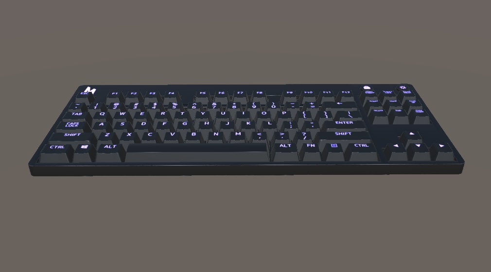【3Dモデル】ゲーミングキーボード -Gaming_Keyboard_Pro-