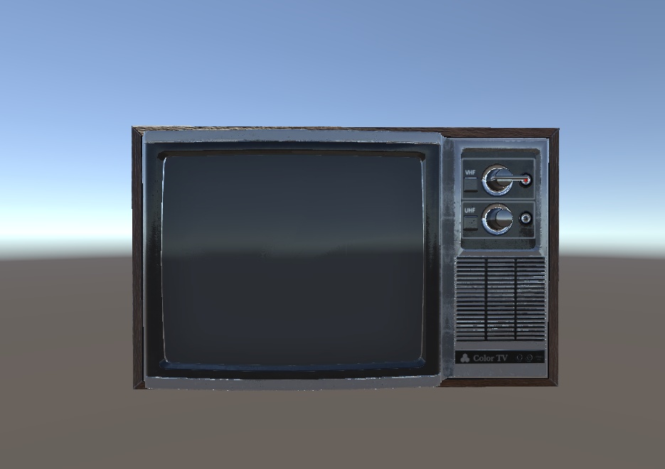 【3Dモデル】ブラウン管テレビ -CRT_TV-