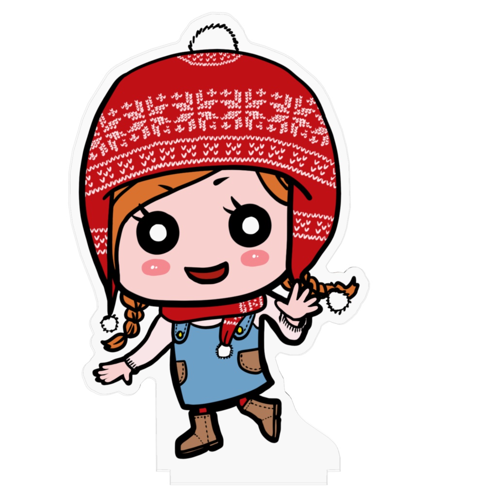 公開中 女の子(ニット帽:赤)