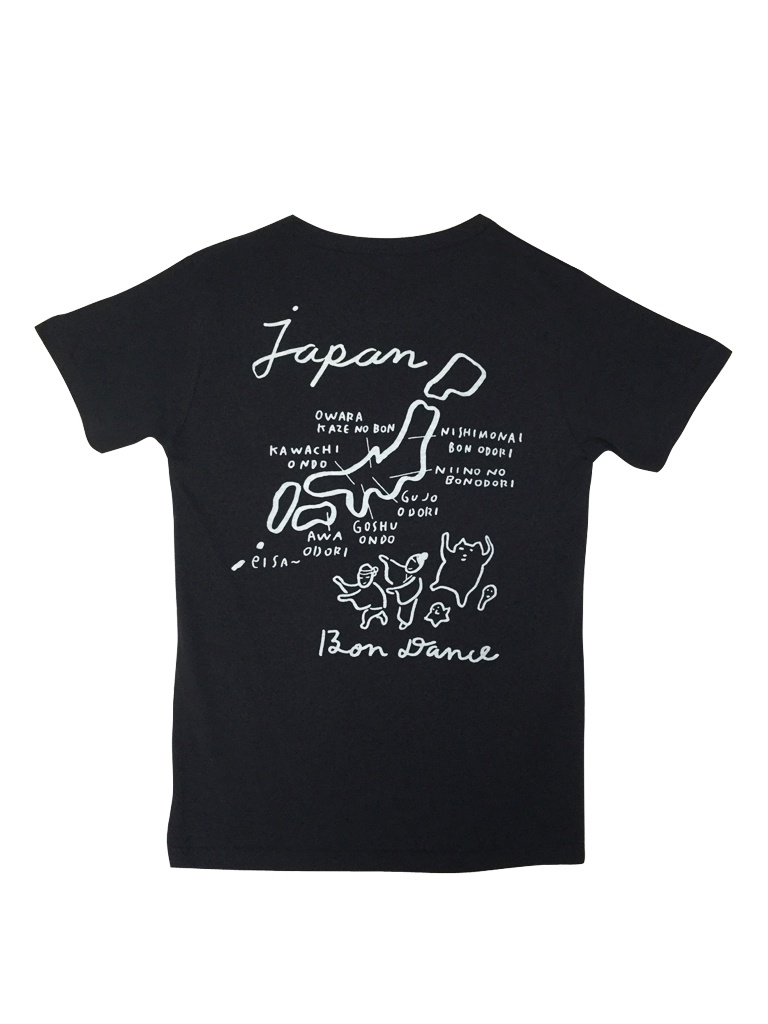 盆踊りマップTシャツ