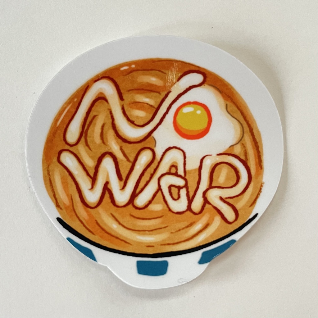 NO WAR ステッカー　2枚組