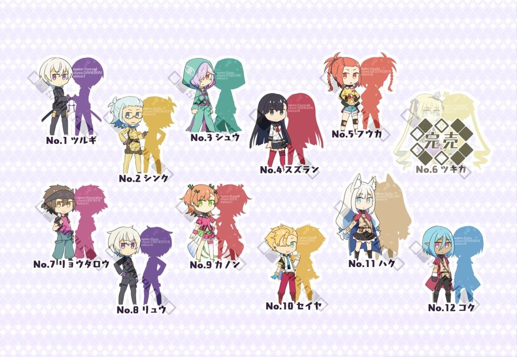 2020~2020-Ⅱうちのこアクリルスタンド(グループA)