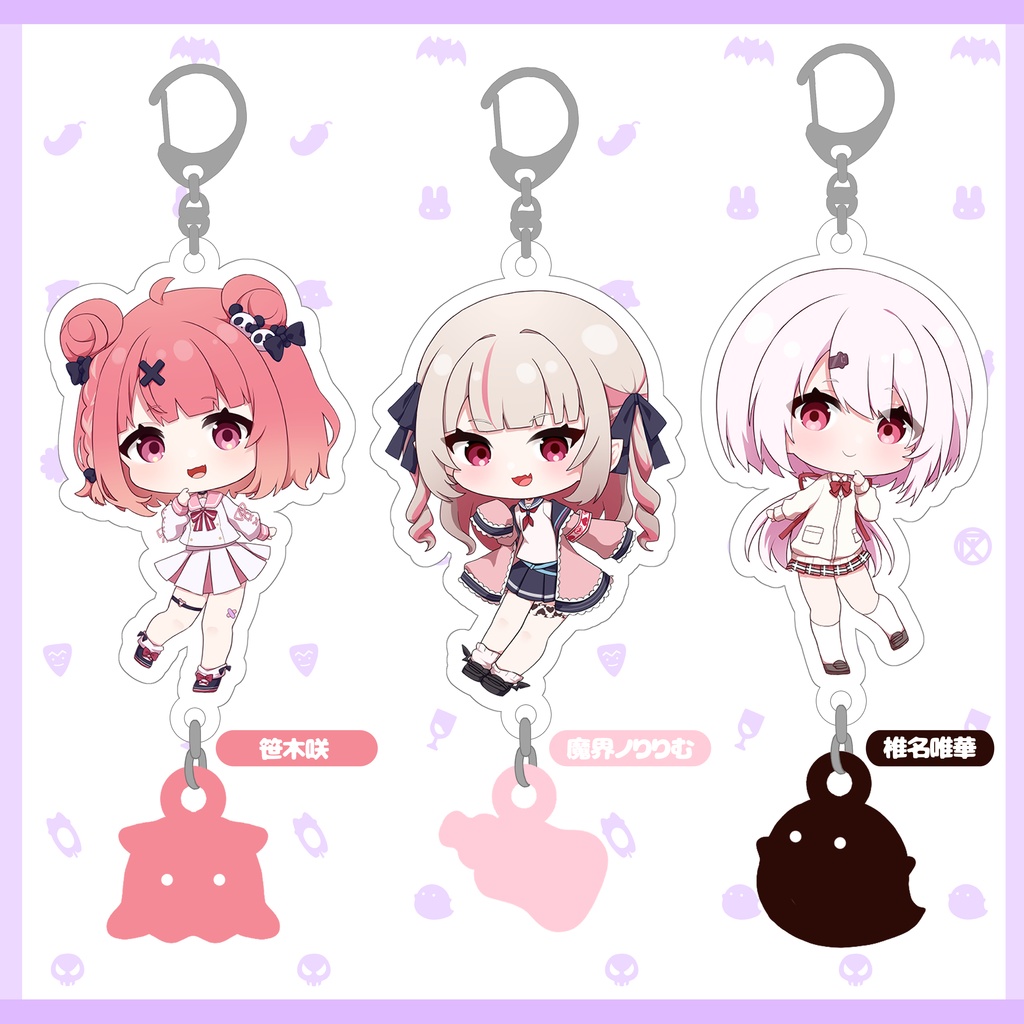 【非公式】チャーム付きアクキー【#にじそうさく05】