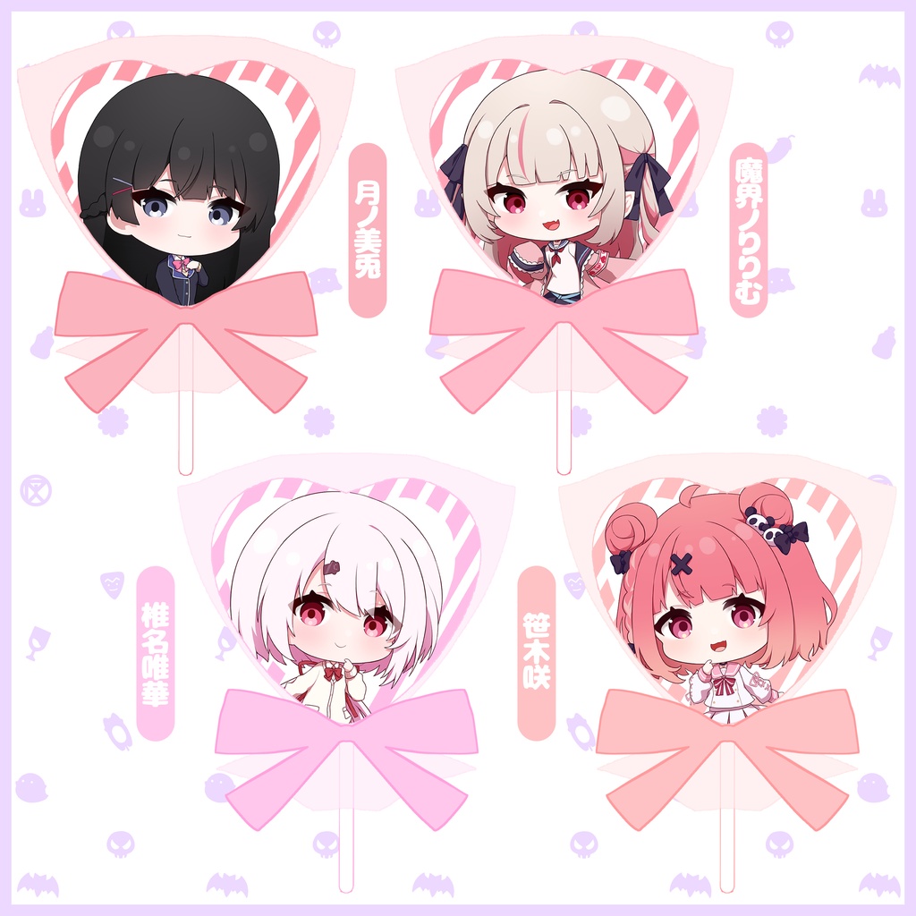 【非公式】ハート型缶バッジ【#にじそうさく05】