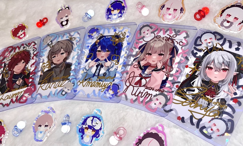 【非公式】💛チェキデコクリアシール💚【にじそうさく09】