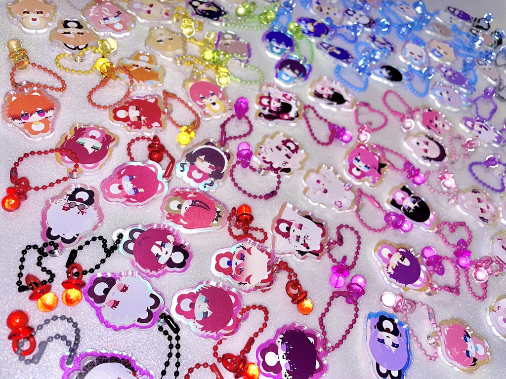 【非公式】💜おしゃぶりオーロラアクキー❤️【にじそうさく09】