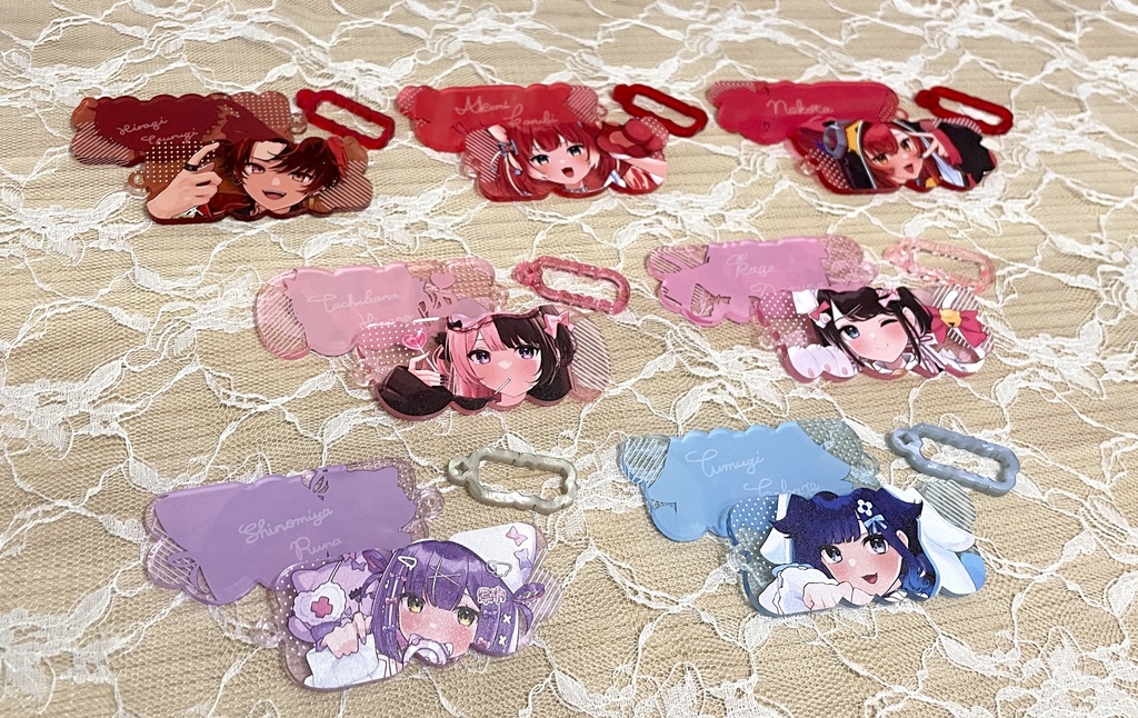 【非公式】ネームフチ型アクキー【C107 / VGGC11th】