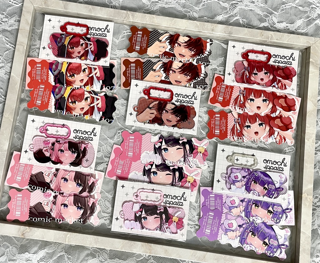 【非公式】ネームフチ型アクキー【C107】