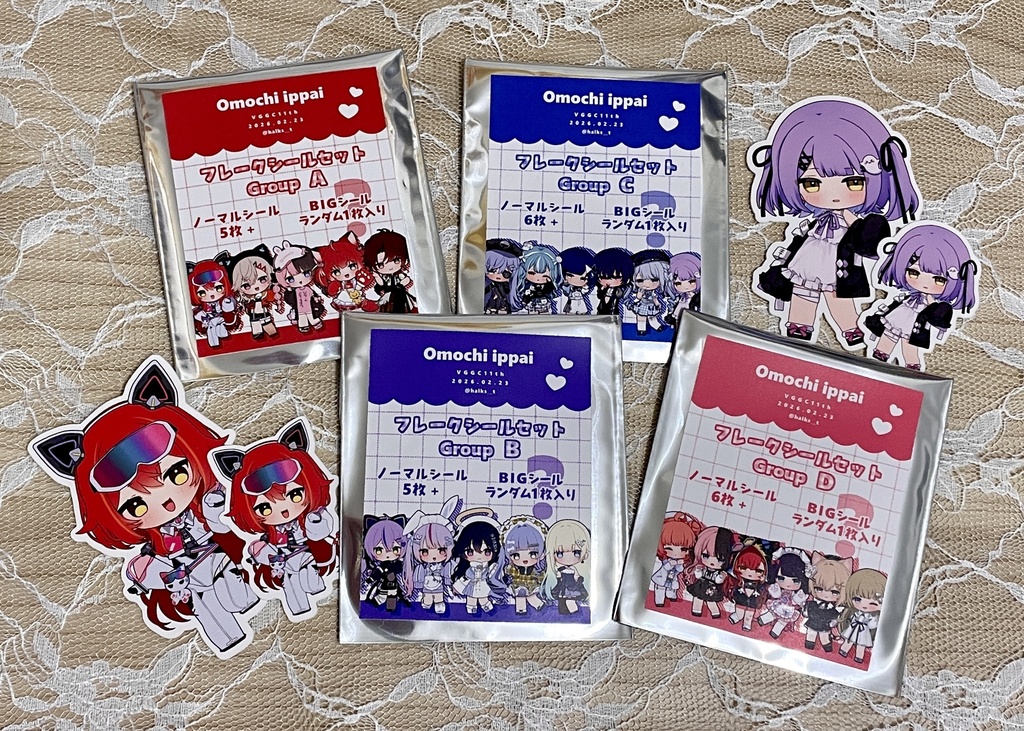 【非公式】フレークシールセット【VGGC11th】