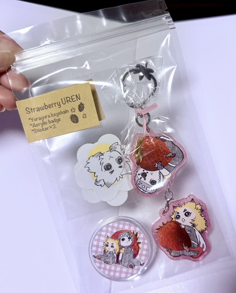 いちご宇煉ゆらゆらアクリルキーホルダー