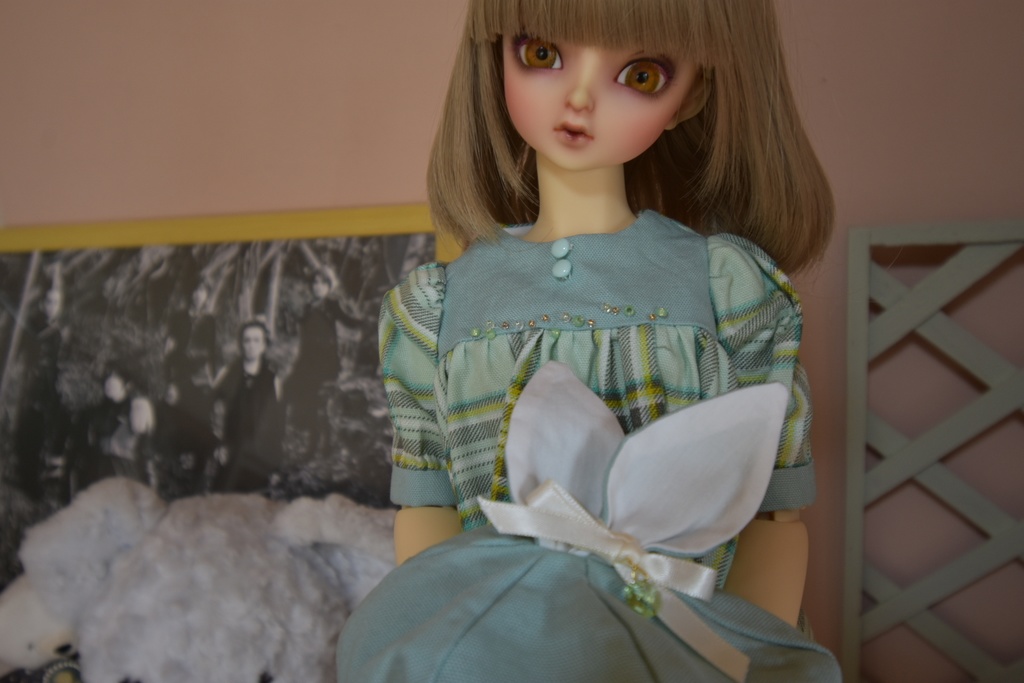 うさ耳帽子とワンピース