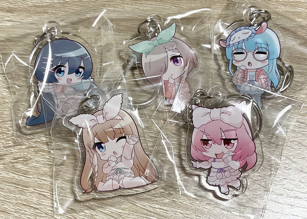 アクリルキーホルダー　ぱじゃパ