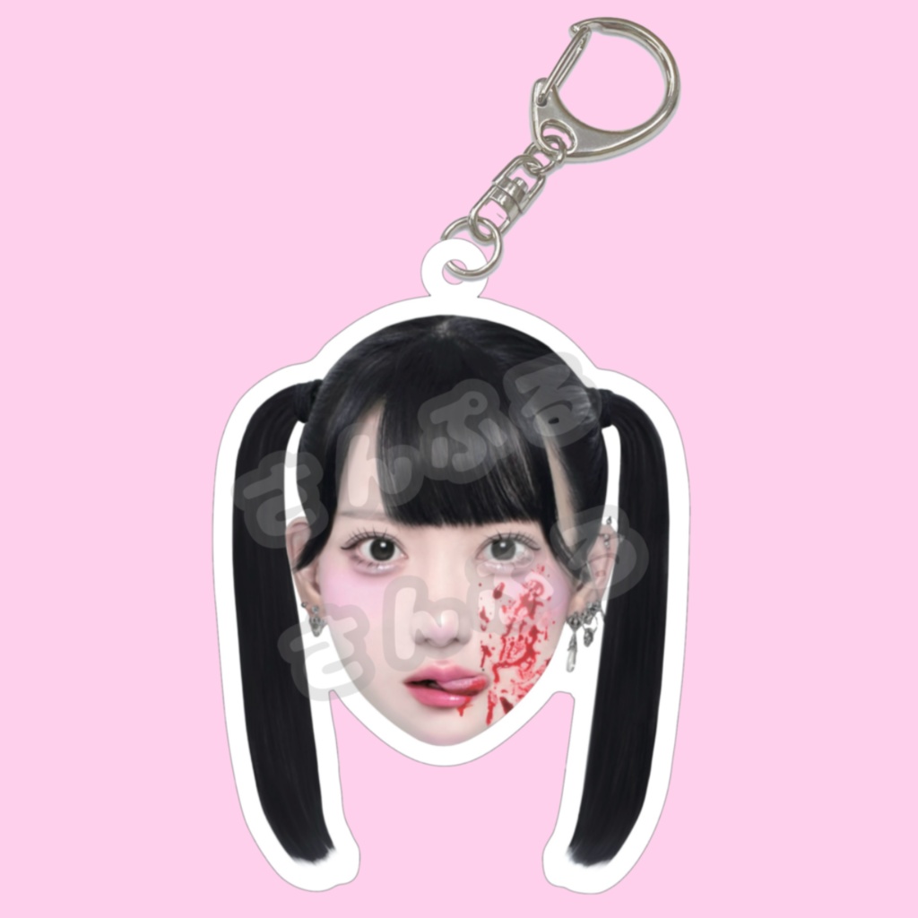 生首アクリルキーホルダー 血塗れVer.
