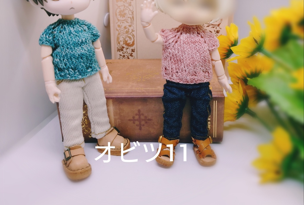 クルーネックホールスリーブ