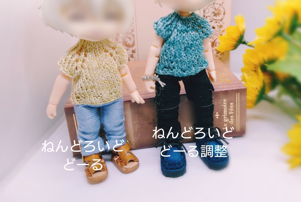 クルーネックホールスリーブ