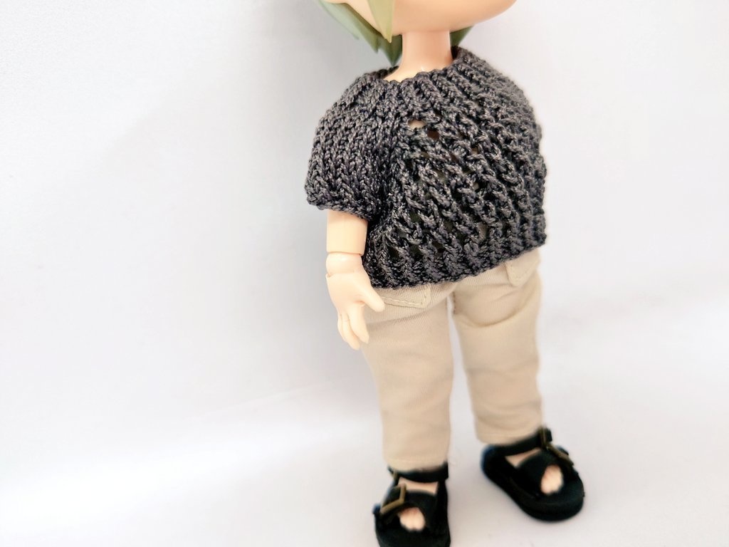 透かしサマーセーター