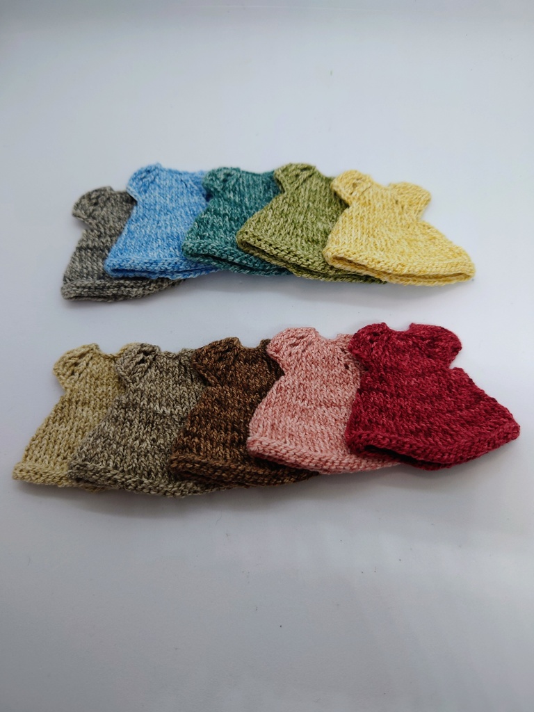 Aラインミニ丈ワンピース