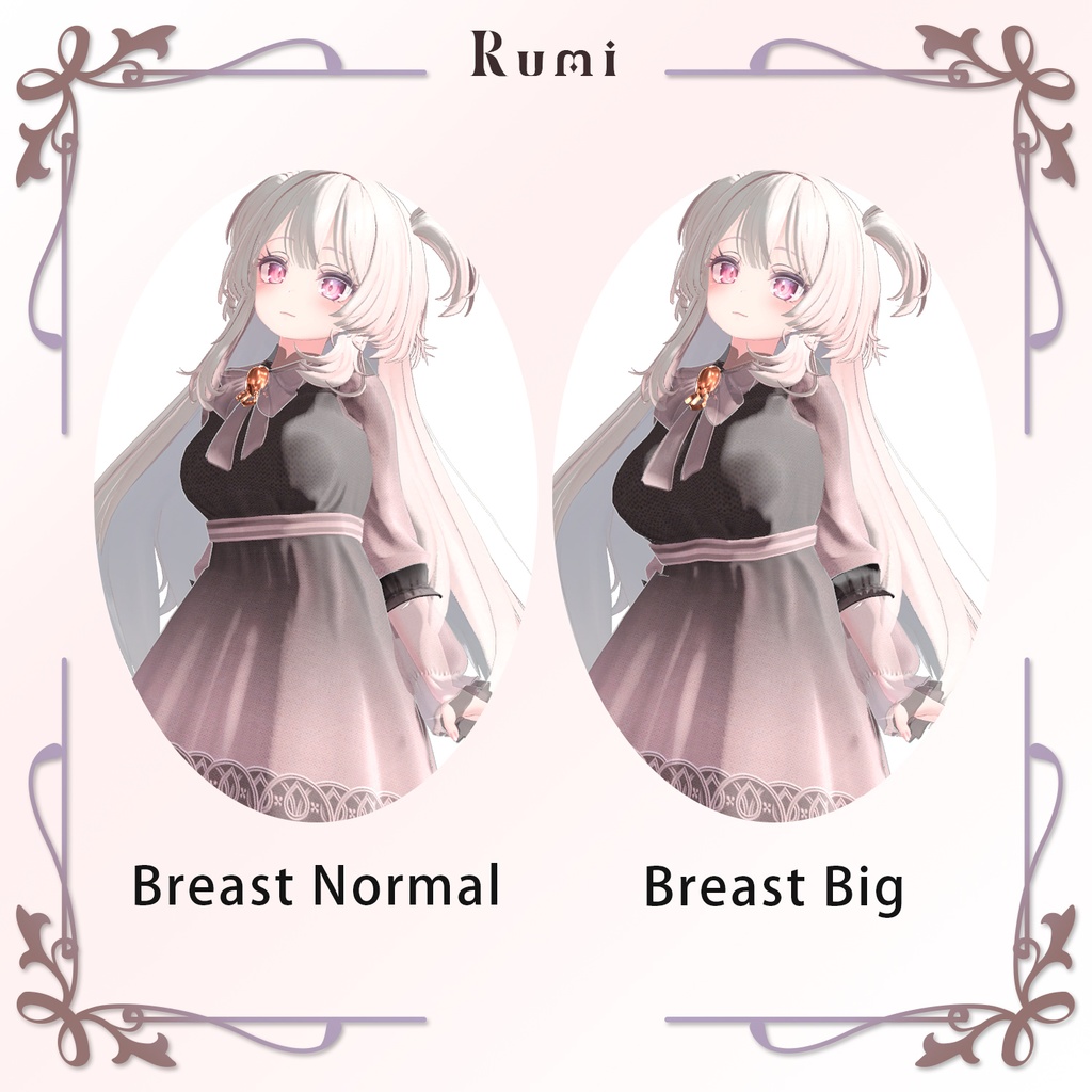 【PB】【4アバター対応】 Lavender May 【VRChat想定】