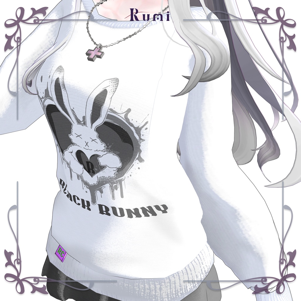 【PB】【5アバター対応】 Black Bunny 【VRChat想定】