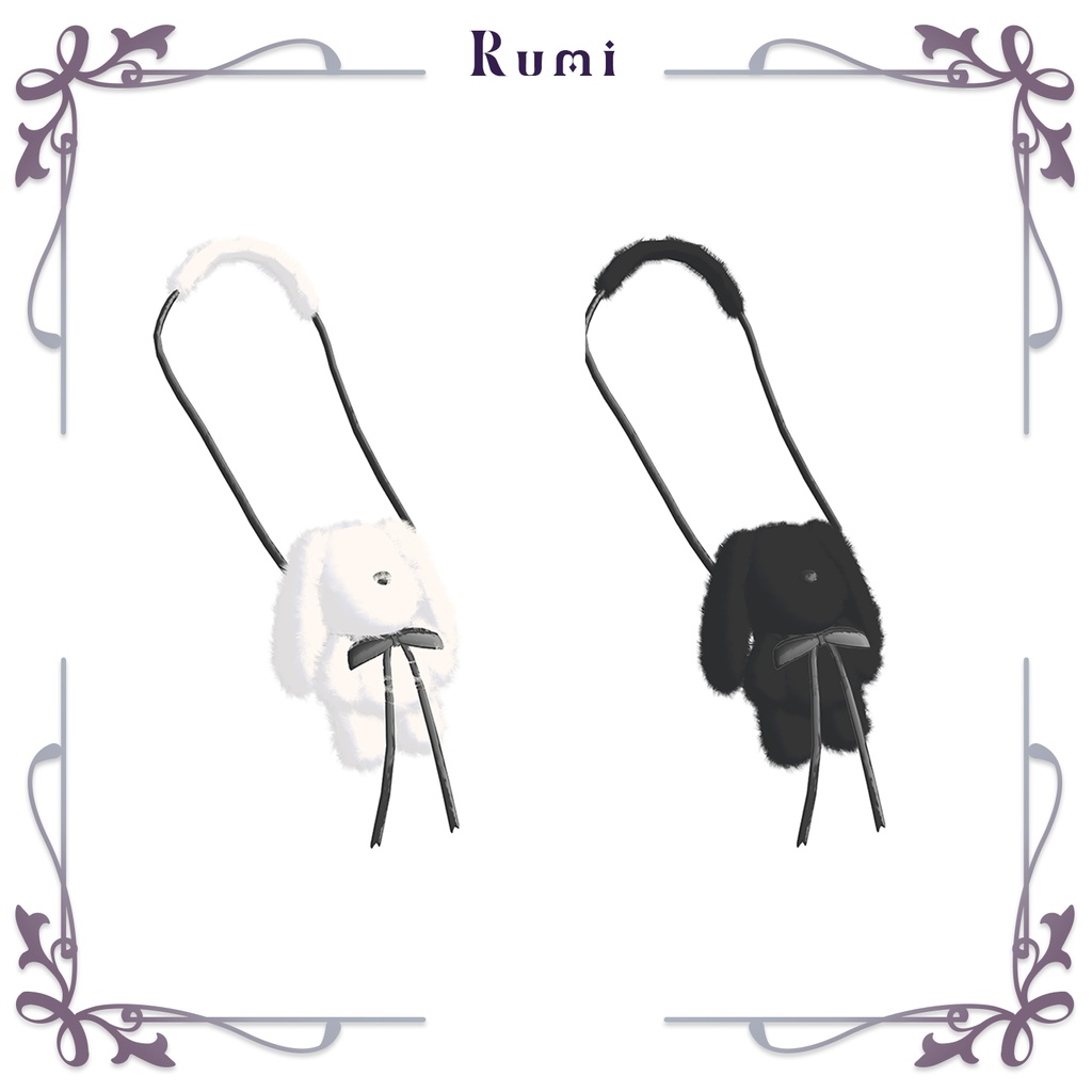 【PB】【5アバター対応】 Black Bunny 【VRChat想定】