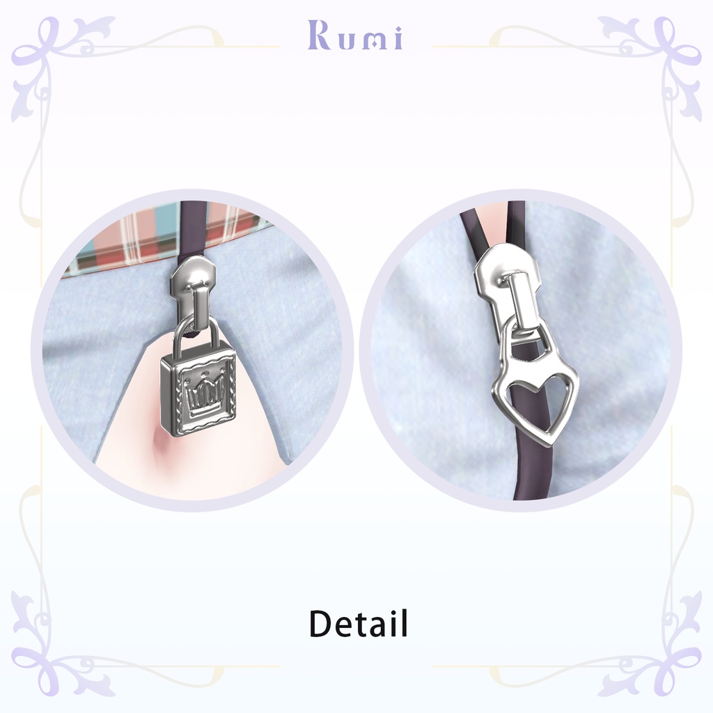 【PB】追加Materials【6アバター対応】 Crop Suit Set 【VRChat想定】