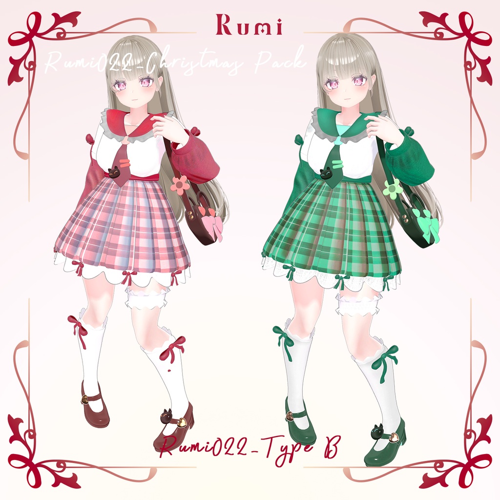 【PB】追加Materials【5アバター対応】 Cute Costume 【VRChat想定】