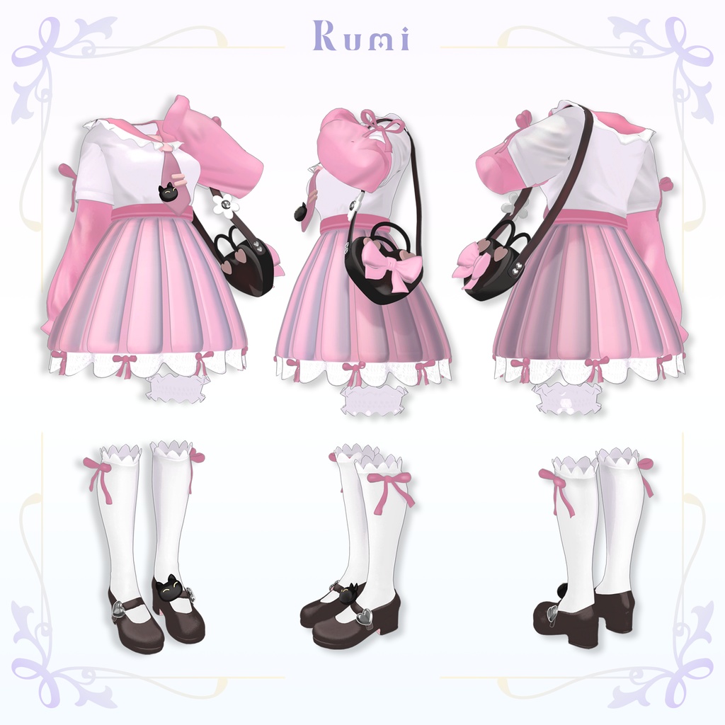【PB】追加Materials【5アバター対応】 Cute Costume 【VRChat想定】
