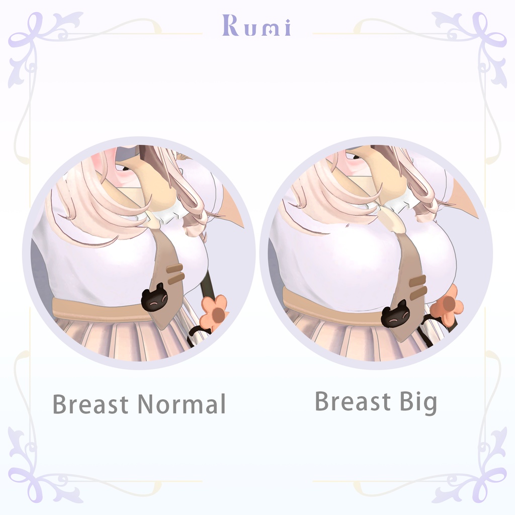 【PB】追加Materials【5アバター対応】 Cute Costume 【VRChat想定】