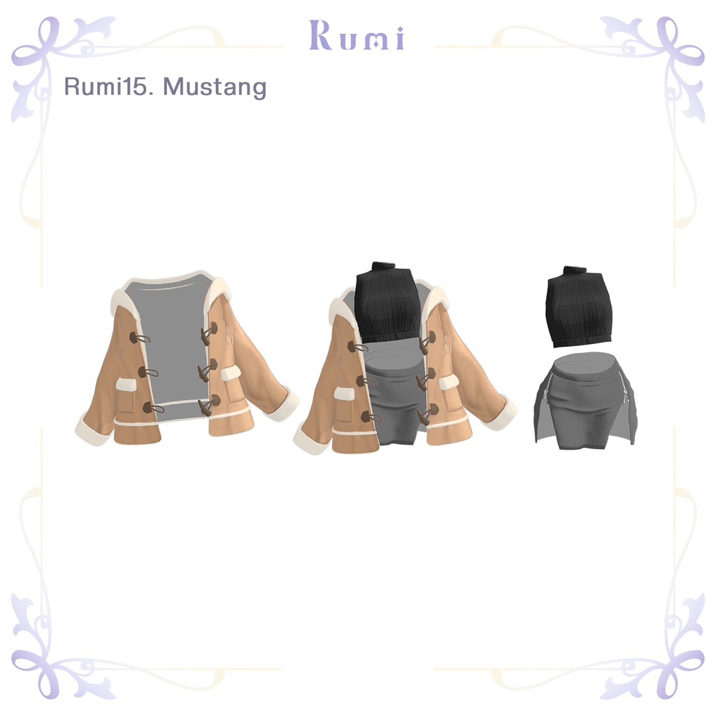 【PB】【5アバター対応】 Mustang 【VRChat想定】