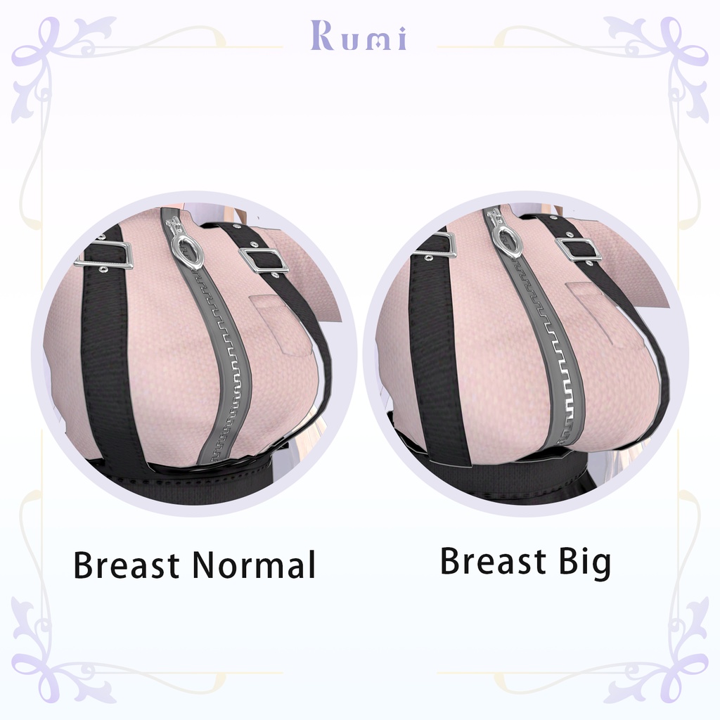 【PB】【5アバター対応】 Zipper Dress 【VRChat想定】