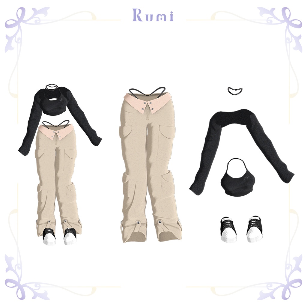 【PB】【9アバター対応】 Ruru Cargo 【VRChat想定】