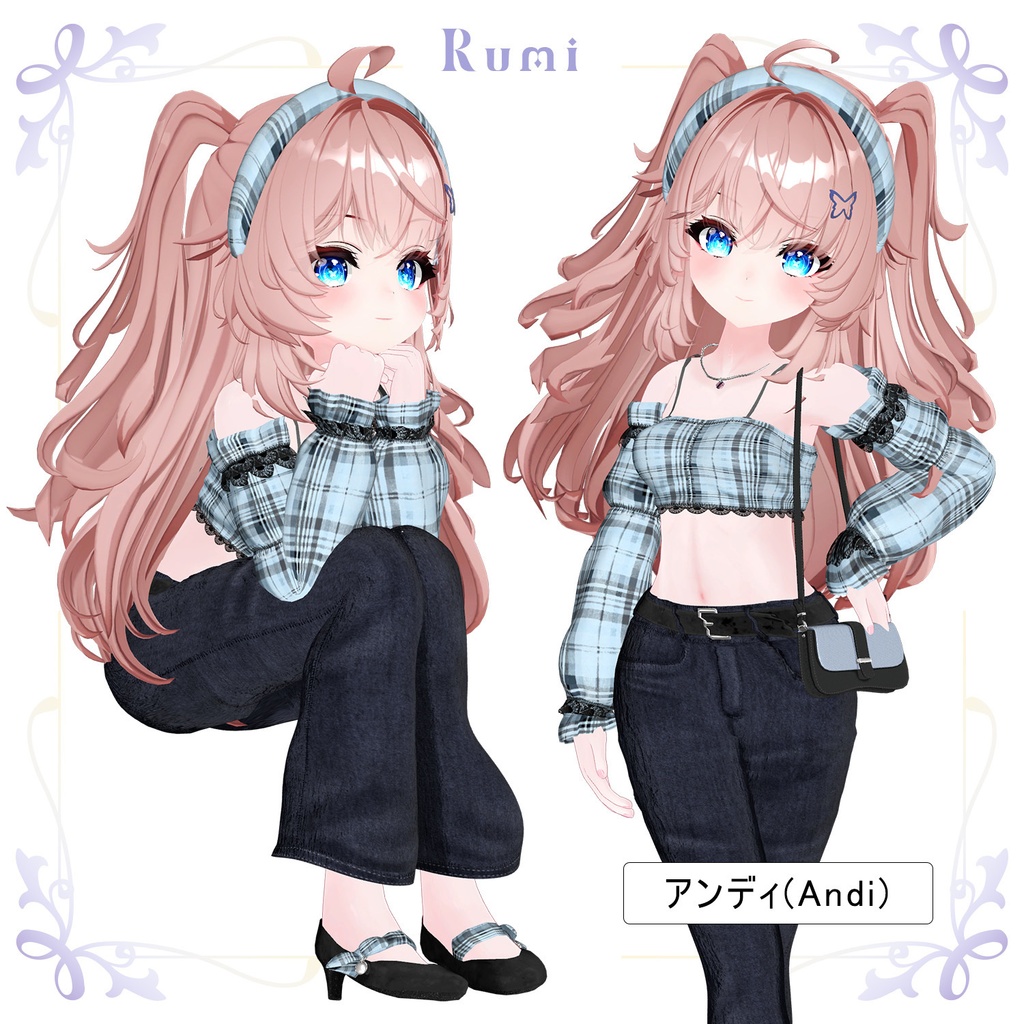 💥BLACKFRIDAY💥【40%% SALE】 【PB】【 8アバター対応】 Hana Jeans 【VRChat想定】