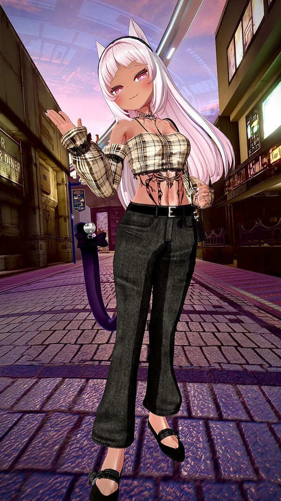 💥BLACKFRIDAY💥【40%% SALE】 【PB】【 8アバター対応】 Hana Jeans 【VRChat想定】