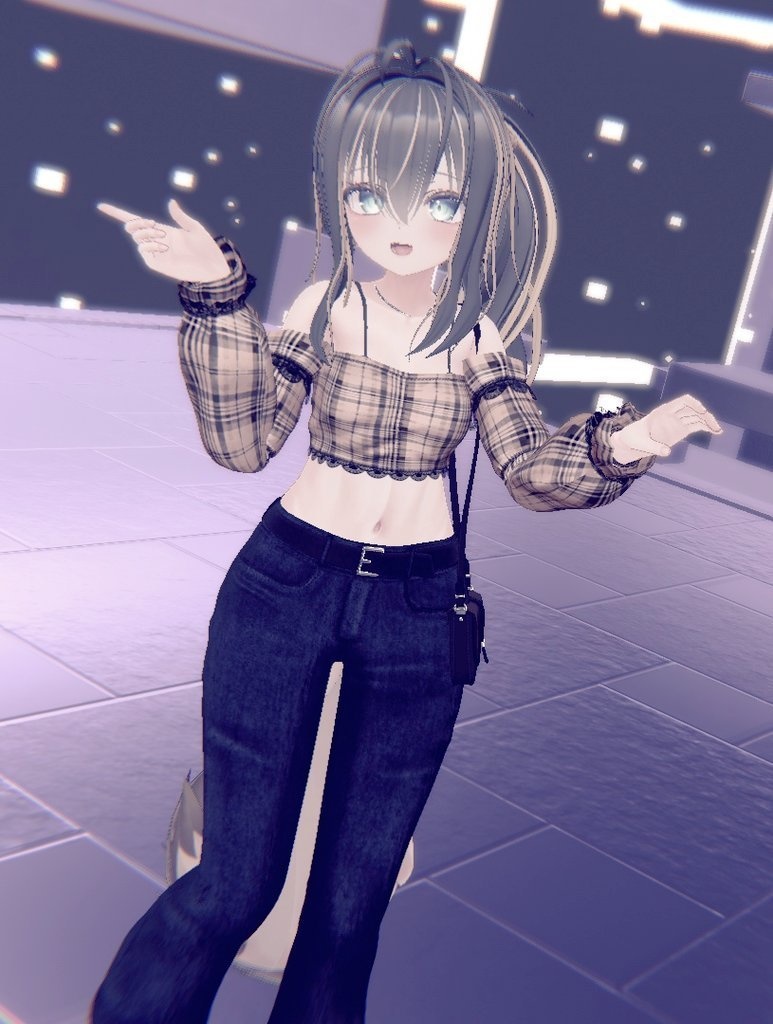 💥BLACKFRIDAY💥【40%% SALE】 【PB】【 8アバター対応】 Hana Jeans 【VRChat想定】